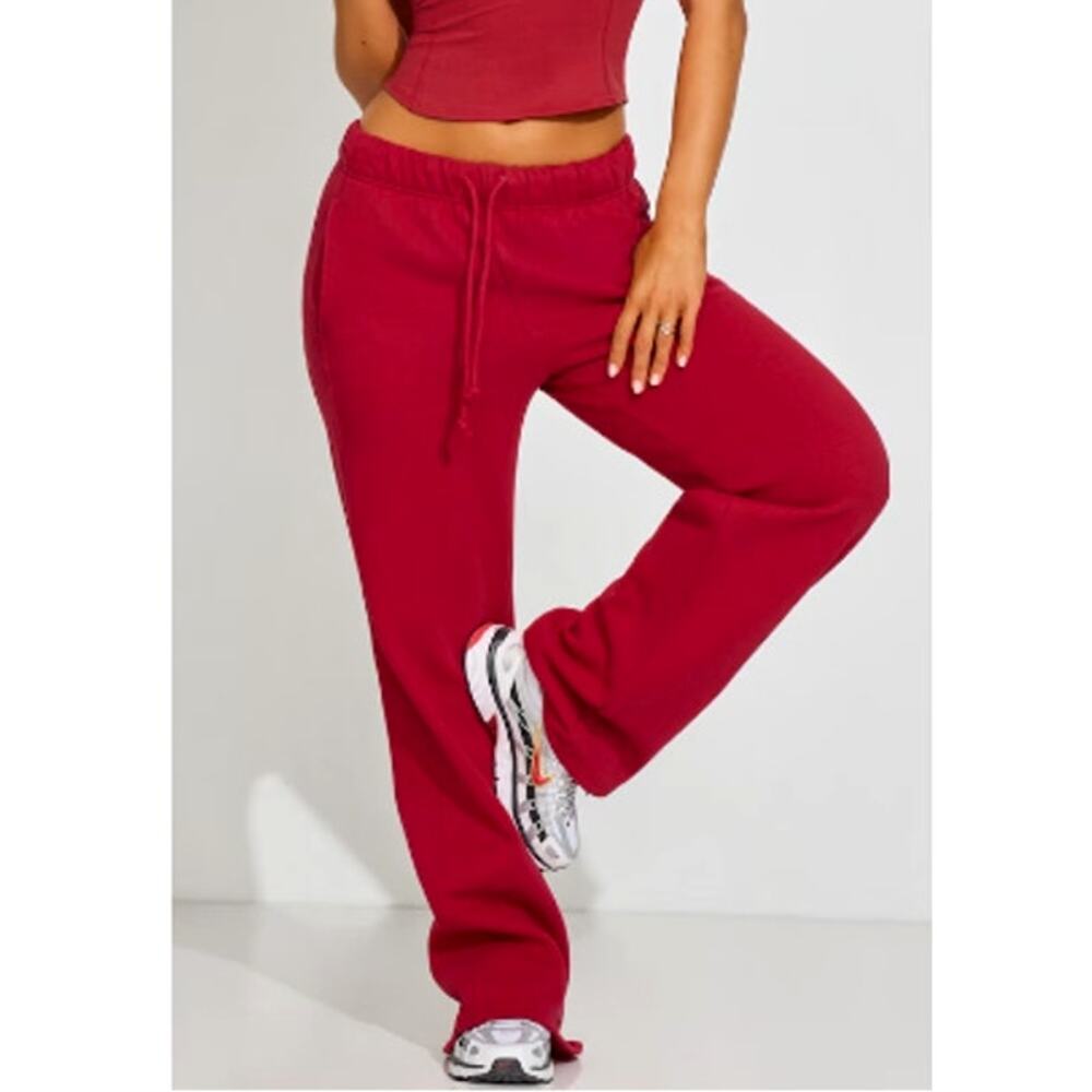 Garage Women's Jester Red UltraFleece Straight Leg Sweatpants Size S